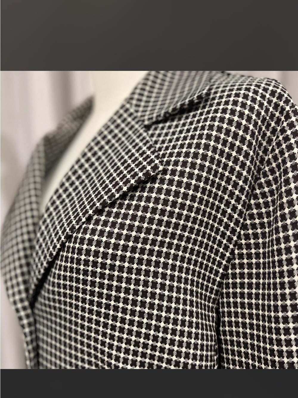Sweet Suit- Vintage Women's checkered textured blazer
